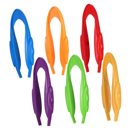 TOBBOMEY 6 Stück Teiliges Experimentier Bunte Kunststoff Pinzetten Lernspielzeug für Kindergarten zur Feinmotorik Beobachtung Fähigkeiten TOBBOMEY 6 Stück Teiliges Experimentier Bunte Kunststoff Pinzetten Lernspielzeug für Kindergarten zur Feinmotorik Beobachtung Fähigkeiten von TOBBOMEY