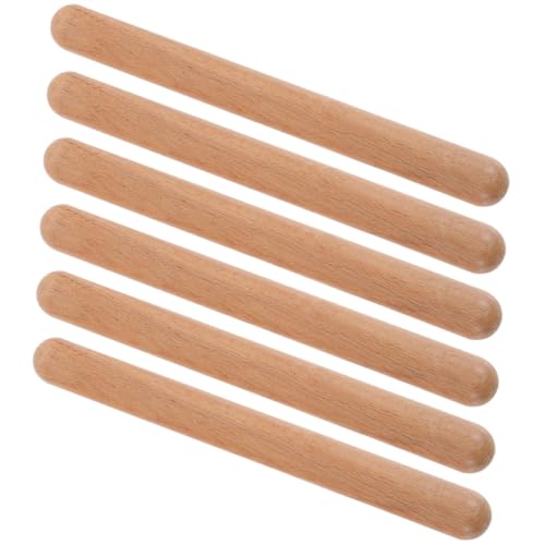 TOBBOMEY 6 Stück Teiliges Holz Rhythmus Sticks für Sicher Abgerundete Kanten Klassisches Percussion Instrument Fördert Musikalisches Lernen und Spielspaß für Kindergarten und TOBBOMEY 6 Stück Teiliges Holz Rhythmus Sticks für Sicher Abgerundete Kanten Klassisches Percussion Instrument Fördert Musikalisches Lernen und Spielspaß für Kindergarten und von TOBBOMEY