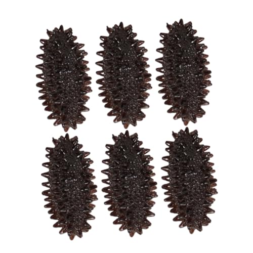 TOBBOMEY 6 Stück Teiliges Künstliche Seeigel Modelle aus PVC Realistische Meeresfrüchte Dekoration Leicht und Sicher für Fotografie Küchen und Marktdisplay Requisiten von TOBBOMEY