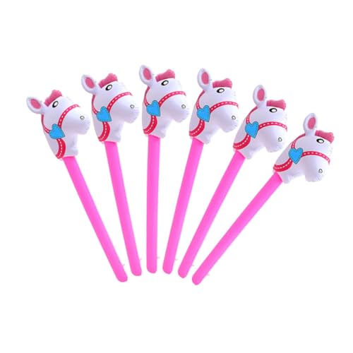 TOBBOMEY 6 Stück Teiliges Pferde kopf Luftballonsticks Kinderfreundliches Aufblasbares Partyspielzeug für Jungen und Mädchen Einfache Handhabung für Geburtstagsfeiern und TOBBOMEY 6 Stück Teiliges Pferde kopf Luftballonsticks Kinderfreundliches Aufblasbares Partyspielzeug für Jungen und Mädchen Einfache Handhabung für Geburtstagsfeiern und von TOBBOMEY