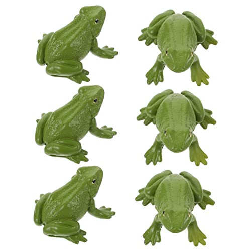 TOBBOMEY 6 Stück Teiliges Realistische Kunststoff Froschfiguren Pädagogisches Tiermodell für Langlebige Miniatur Deko für Mikrolandschaften und Lernzwecke TOBBOMEY 6 Stück Teiliges Realistische Kunststoff Froschfiguren Pädagogisches Tiermodell für Langlebige Miniatur Deko für Mikrolandschaften und Lernzwecke von TOBBOMEY