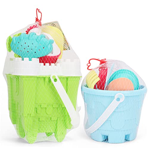 TOBBOMEY 6 Stück Teiliges Sandspielzeug für Bunter Strand Eimer mit Schaufel Robustes Kunststoff Material Leicht und Kompakt für Strand und Sandkasten Spielspaß TOBBOMEY 6 Stück Teiliges Sandspielzeug für Bunter Strand Eimer mit Schaufel Robustes Kunststoff Material Leicht und Kompakt für Strand und Sandkasten Spielspaß von TOBBOMEY