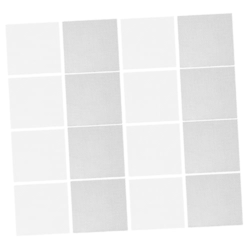 TOBBOMEY 60 Stück Augen-Netzstoff Atmungsaktiv Zweifarbig Mesh für DIY Maskenherstellung Stabile Schnittfeste Netzfolie für Cosplay Tiermasken und Kostümparty Zubehör von TOBBOMEY