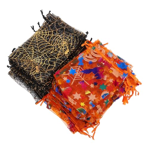 TOBBOMEY 60 Stück Halloween Geschenktüten mit Kordelzug Schwarze Organza Beutel mit Goldspinne und Orangefarbene Kürbis Candy Pouches für Süßigkeiten Snacks Party Mitgebsel und Treats TOBBOMEY 60 Stück Halloween Geschenktüten mit Kordelzug Schwarze Organza Beutel mit Goldspinne und Orangefarbene Kürbis Candy Pouches für Süßigkeiten Snacks Party Mitgebsel und Treats von TOBBOMEY