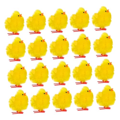 TOBBOMEY 60 Stück Hühner Deko Requisiten, Mini Küken, Flauschige Kleine Osterküken, Osterküken Dekorationen, Mini Küken, Baby Küken, Osterdekor, Plüsch Küken Modell, Kükenform, Schmuck TOBBOMEY 60 Stück Hühner Deko Requisiten, Mini Küken, Flauschige Kleine Osterküken, Osterküken Dekorationen, Mini Küken, Baby Küken, Osterdekor, Plüsch Küken Modell, Kükenform, Schmuck von TOBBOMEY