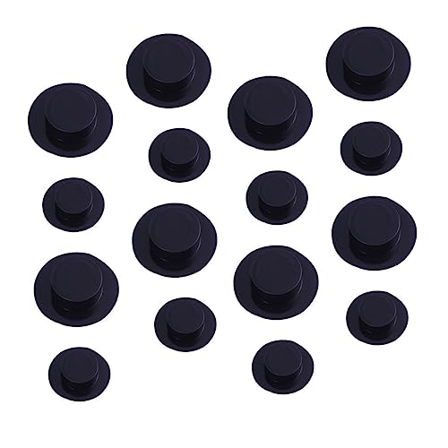 TOBBOMEY 60 Stück Teiliges Mini Plastik Clownhüte in Schwarz und Leichte Partyhüte für DIY Bastelarbeiten Weihnachtsdekoration Kleine Kopfbedeckungen für Puppen TOBBOMEY 60 Stück Teiliges Mini Plastik Clownhüte in Schwarz und Leichte Partyhüte für DIY Bastelarbeiten Weihnachtsdekoration Kleine Kopfbedeckungen für Puppen von TOBBOMEY