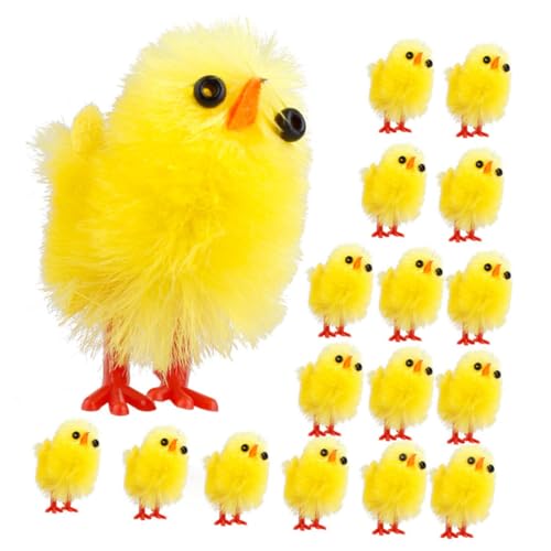 TOBBOMEY Ostern 60 Mini Plüsch Küken Osterküken Kuscheltier Dekoration Für Mädchen von TOBBOMEY