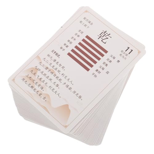 TOBBOMEY 64 Teiliges Paket, I Ging Gua Pai, Tierkarten, Fischspielzeug, Charm, Chinesische Glücksmünzen, Taschen, Chinesische Gadgets, I Ging Buch, Brsaa Cion, Chinesische, Ornamente Im von TOBBOMEY