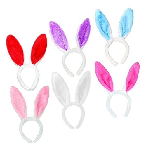 TOBBOMEY 6St Kaninchen-Stirnband-Haarschmuck Füller Cosplay-Stirnband Kameraklasse klebriger Spiegel Ohr Hase christmas headband weihnachts haarreifen Stirnbänder für Damen Haarband Plüsch TOBBOMEY 6St Kaninchen-Stirnband-Haarschmuck Füller Cosplay-Stirnband Kameraklasse klebriger Spiegel Ohr Hase christmas headband weihnachts haarreifen Stirnbänder für Damen Haarband Plüsch von TOBBOMEY