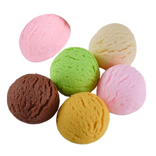 TOBBOMEY 6Stücke Künstliche Eiskugeln Fotografie Requisite Simulation Kugeln Modell für Deko und DIY Hochrealistische Eiskugel für Unvergessliche Fotos TOBBOMEY 6Stücke Künstliche Eiskugeln Fotografie Requisite Simulation Kugeln Modell für Deko und DIY Hochrealistische Eiskugel für Unvergessliche Fotos von TOBBOMEY