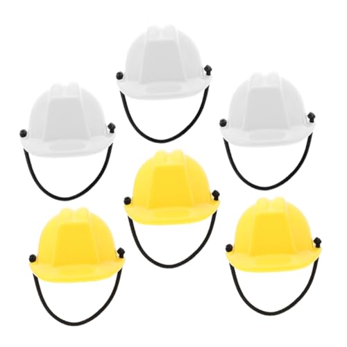 TOBBOMEY 6Stücke Mini Schutzhelm Modell für Puppen Sicheres Detailliertes mit Lebendiger Roter Farbe für Fantasievolles und Dekoration TOBBOMEY 6Stücke Mini Schutzhelm Modell für Puppen Sicheres Detailliertes mit Lebendiger Roter Farbe für Fantasievolles und Dekoration von TOBBOMEY