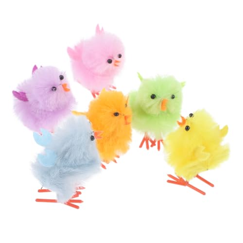 TOBBOMEY Entzückende Mini Flauschige Küken Ostern Dekorationen Plüsch Ostern Küken Jungen Und Mädchen Spielzeug Für Party von TOBBOMEY