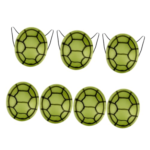 TOBBOMEY 7 Teiliges Schildkröten Verkleidungsset, Schildkrötenpanzer, Cosplay Set, Halloween Schildkrötenpanzer Für Kinder, Schildkröten Stofftierkostüm, Schildkrötenpanzer, von TOBBOMEY