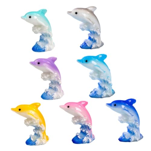 TOBBOMEY Mini Delphin 7 Stücke Harz Tier Figuren Tiny Miniatur Dolphins Decor TOBBOMEY Mini Delphin 7 Stücke Harz Tier Figuren Tiny Miniatur Dolphins Decor von TOBBOMEY