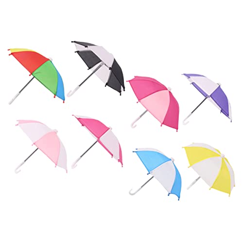 TOBBOMEY 8 Stück Miniatur Regenschirm Niedliche Puppen Regenschirme für Kreative Dekoration als Tischdeko für Miniaturhäuser TOBBOMEY 8 Stück Miniatur Regenschirm Niedliche Puppen Regenschirme für Kreative Dekoration als Tischdeko für Miniaturhäuser von TOBBOMEY
