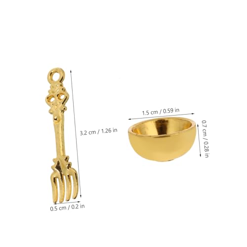 TOBBOMEY 8 Stück Miniatur Werkzeugset für Puppenhäuser Teiliges Geschirrset mit Löffel und Schalen für Kreative Spielszene Puppenhaus Küchenaccessoires und Dekoration TOBBOMEY 8 Stück Miniatur Werkzeugset für Puppenhäuser Teiliges Geschirrset mit Löffel und Schalen für Kreative Spielszene Puppenhaus Küchenaccessoires und Dekoration von TOBBOMEY