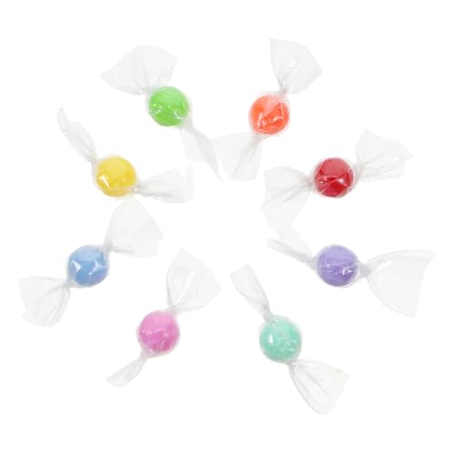 TOBBOMEY 8 Stück Puppenhaus Mini Lebensmittel Mini Bonbons Miniatur Lebensmittel Puppenhaus Zubehör Puppenhaus Rollenspiel Requisite Für Scrapbooking Haarspange DIY Basteln von TOBBOMEY