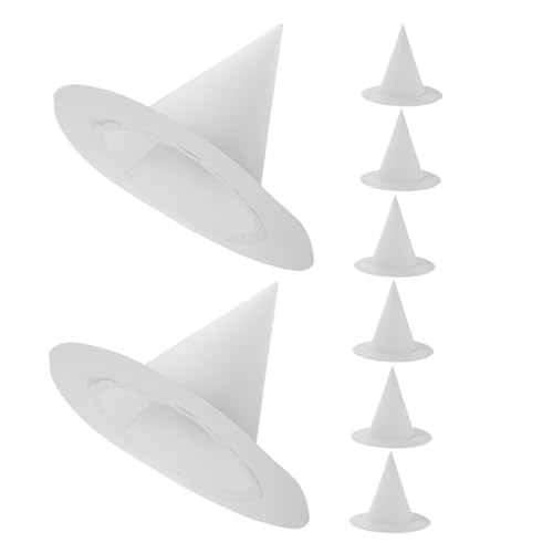 TOBBOMEY 8 Stück Teiliges DIY Hexenhüte aus Weißem Papier für Blanko Bastelhüte zum Bemalen Halloween Party Dekoration Kinderfreundliche Kunst und Bastelmaterialien Kreative und Rollenspiel TOBBOMEY 8 Stück Teiliges DIY Hexenhüte aus Weißem Papier für Blanko Bastelhüte zum Bemalen Halloween Party Dekoration Kinderfreundliche Kunst und Bastelmaterialien Kreative und Rollenspiel von TOBBOMEY