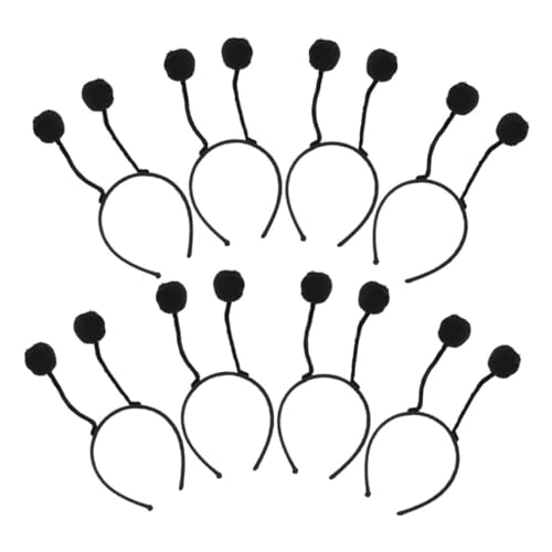 TOBBOMEY 8 Stück Teiliges Flauschige Haarbälle Haarreif für Mädchen Cosplay Party Haarband Kreative Haarschmuck Accessoires für Alltag und Kostüme von TOBBOMEY