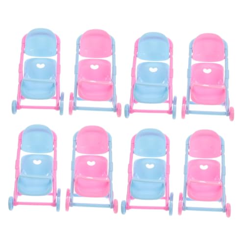 TOBBOMEY 8 Stück Teiliges Mini Puppenwagen Detailgetreuer Realistischer Kinderwagen aus Kunststoff Leicht und Tragbar für Rollenspiele und Puppenhaus Zubehör TOBBOMEY 8 Stück Teiliges Mini Puppenwagen Detailgetreuer Realistischer Kinderwagen aus Kunststoff Leicht und Tragbar für Rollenspiele und Puppenhaus Zubehör von TOBBOMEY