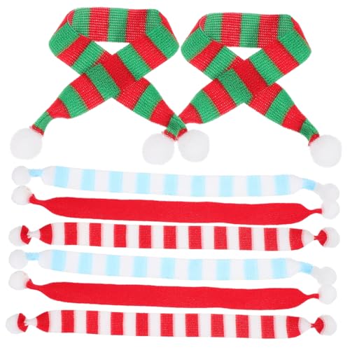 TOBBOMEY 8 Stück Teiliges Mini Stoffschals Weihnachtsdeko Gestrickte Puppenzubehör und Weinflaschenschals Vielseitig Einsetzbar als Party Favor und DIY Bastelzubehör für Weihnachten TOBBOMEY 8 Stück Teiliges Mini Stoffschals Weihnachtsdeko Gestrickte Puppenzubehör und Weinflaschenschals Vielseitig Einsetzbar als Party Favor und DIY Bastelzubehör für Weihnachten von TOBBOMEY