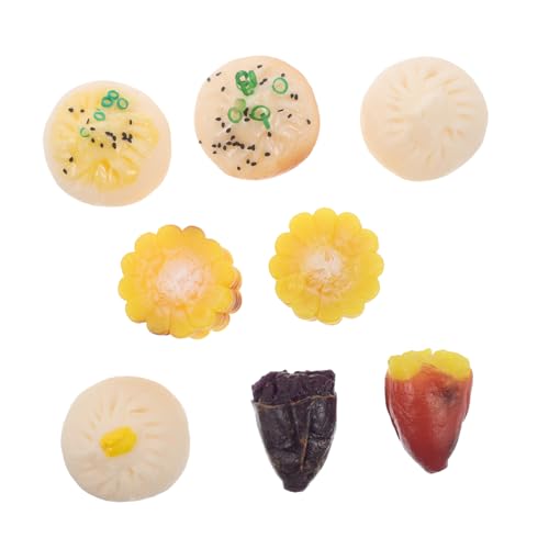 TOBBOMEY 8 Stück Teiliges Set Realistische Lebensmittel Künstliche Dampfnudeln Süßkartoffel und Mais Modelle für Rollenspiel und Fotodekoration TOBBOMEY 8 Stück Teiliges Set Realistische Lebensmittel Künstliche Dampfnudeln Süßkartoffel und Mais Modelle für Rollenspiel und Fotodekoration von TOBBOMEY