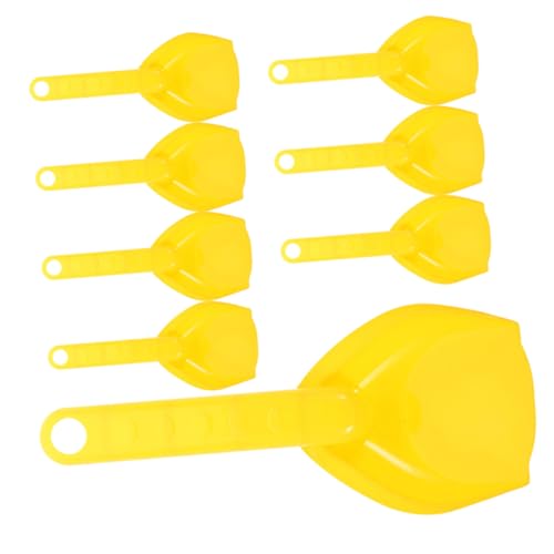 TOBBOMEY 8 Stück Teiliges Strandspielzeug Sandspielset mit Kleinen Sicheren Kunststoff-sandschaufeln für Kreatives Sandkastenspielzeug für Strand Pool und Sandtablett von TOBBOMEY