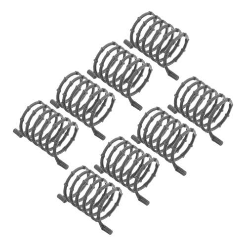 TOBBOMEY 8 Stücke Leitplanke Armee Szene Zubehör Baustein Spielset Kunststoff Bausteine ​​Modell Armee Ausrüstung Getriebe Teile Für DIY von TOBBOMEY