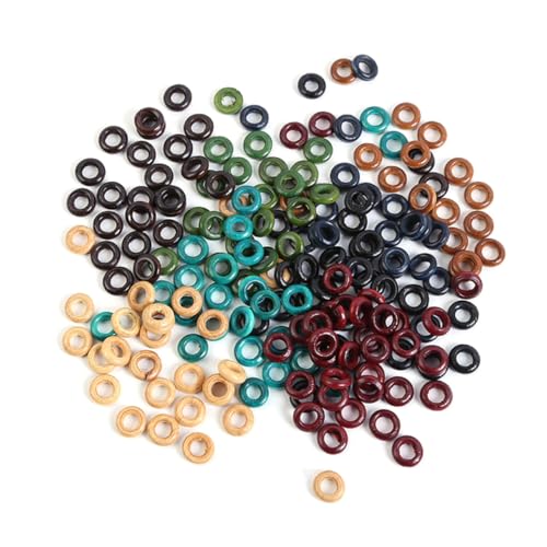 TOBBOMEY 800 Stück Teiliges Buntes Holz haarring Haarverlängerungen und Dreadlocks Leichte Sichere Haarschmuck Accessoires zum Flechten und Stylen von Zöpfen für Damen und Mädchen TOBBOMEY 800 Stück Teiliges Buntes Holz haarring Haarverlängerungen und Dreadlocks Leichte Sichere Haarschmuck Accessoires zum Flechten und Stylen von Zöpfen für Damen und Mädchen von TOBBOMEY