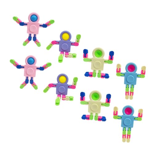 TOBBOMEY 8stücke Teiliges Roboterspielzeug Für Erwachsene Finger Gyroskop Dekompression Spielzeug Für Stressabbau Am Schreibtisch Freizeit von TOBBOMEY
