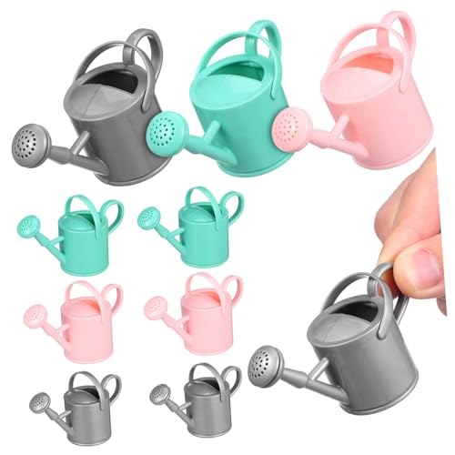 TOBBOMEY 9 Stück Teiliges Miniatur gießkannen Robustem Farbenfrohe Mini gartenwerkzeuge für Puppenhaus deko Kompakt Leicht Realistische Wassersprühkanne für Kleine Gartenszenen TOBBOMEY 9 Stück Teiliges Miniatur gießkannen Robustem Farbenfrohe Mini gartenwerkzeuge für Puppenhaus deko Kompakt Leicht Realistische Wassersprühkanne für Kleine Gartenszenen von TOBBOMEY