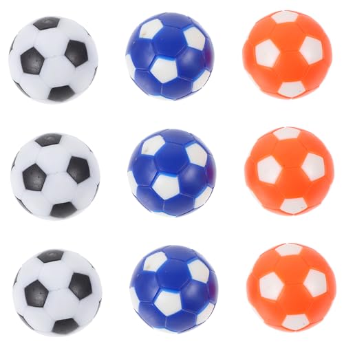 TOBBOMEY 9Stücke Tischfußballbälle Austauschbare Fußball Ersatzbälle für Tischfußballzubehör für Standard Tischfußballspiele für Familien und Freunde von TOBBOMEY
