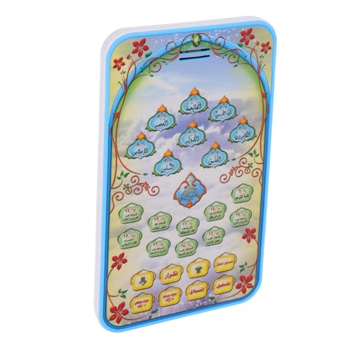 TOBBOMEY Arabisch Lernspielzeug Tablet Blau Leicht Tragbar Arabisch Lernmaschine für Anfänger Frühkindliche Bildung Pädagogisches für Jungen und Mädchen von TOBBOMEY