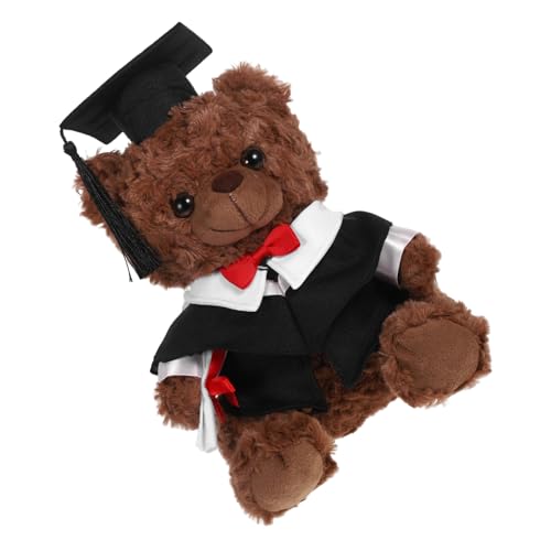 TOBBOMEY Arztanzugbär Puppe Weiches Arztspielzeug Junggesellenbär Mini-Abschluss-Stoffbären Doktorbär-Abschluss Abschlusssaison Runde Bär Plüschbär in Arztuniform PP Baumwolle Schwarz TOBBOMEY Arztanzugbär Puppe Weiches Arztspielzeug Junggesellenbär Mini-Abschluss-Stoffbären Doktorbär-Abschluss Abschlusssaison Runde Bär Plüschbär in Arztuniform PP Baumwolle Schwarz von TOBBOMEY