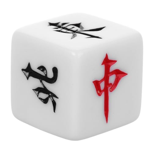 TOBBOMEY Azimutwürfel Große Spielrequisiten Partygeschenk Brettspielwürfel Tragbare Kleine Mahjong Plastikwürfel Mahjong Für Spiel Würfelspiel Spielzeug Partyspielwürfel Kleine von TOBBOMEY