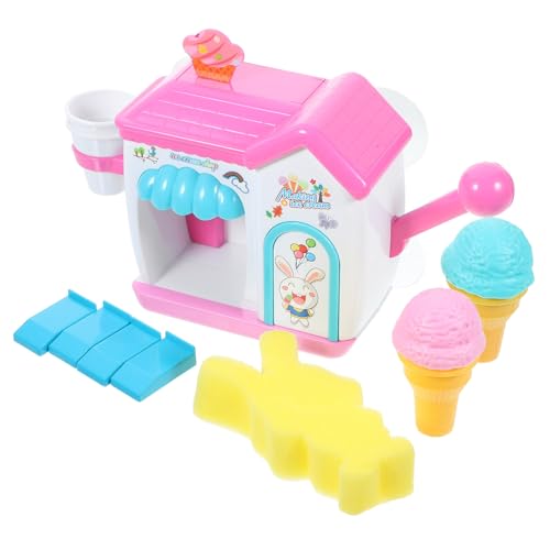 TOBBOMEY Badespielzeug Bubble Machine für Junge Mädchen Sichere Schaummaschine aus Hautfreundlichem Material Einfach zu Bedienen Bunte Eiscreme Form für Lustiges Zufällige Farbe von TOBBOMEY