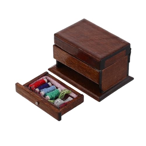 TOBBOMEY Box Puppenhausminiaturen Miniaturhauszubehör Vintage Puppenhausmöbel Puppenhauszubehör Miniaturwerkzeuge Puppenhaus Schlafzimmermöbel Miniaturmöbel Für Puppenhaus von TOBBOMEY