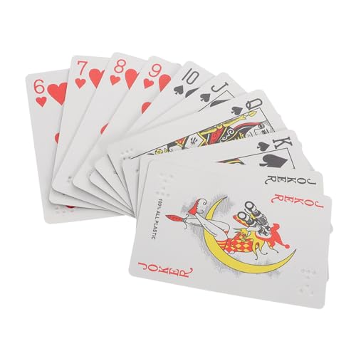 TOBBOMEY Braille Spielkarten Großdruck für Sehbehinderte mit Braille Punktschrift Praktischer Vielseitig für Poker und Kartenspiele Unterstützendes Hilfsmittel für Erwachsene TOBBOMEY Braille Spielkarten Großdruck für Sehbehinderte mit Braille Punktschrift Praktischer Vielseitig für Poker und Kartenspiele Unterstützendes Hilfsmittel für Erwachsene von TOBBOMEY