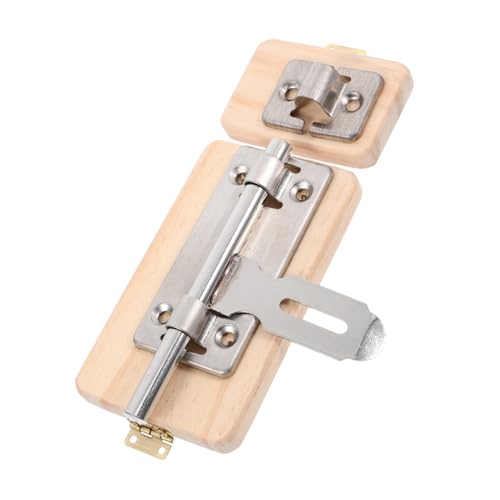 TOBBOMEY Busy Board Zubehör Holztürriegel Spielzeug Sicher Für Kleinkinder Motorik von TOBBOMEY