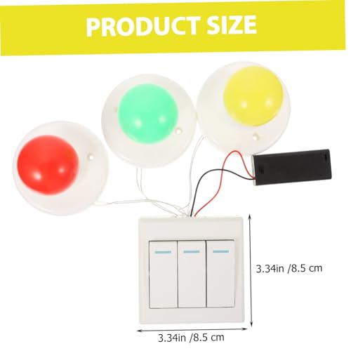 TOBBOMEY Busy Board mit Schaltern für Rot Grün Gelb Lichter Interaktives Lernspielzeug für Kleinkinder Montessori Inspiriertes Motorikspielzeug Kreativität und Problemlösung TOBBOMEY Busy Board mit Schaltern für Rot Grün Gelb Lichter Interaktives Lernspielzeug für Kleinkinder Montessori Inspiriertes Motorikspielzeug Kreativität und Problemlösung von TOBBOMEY