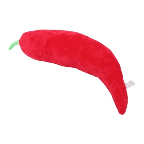 TOBBOMEY Chili plüschtier Obst Chili Spielzeug Kognitives Kinderspielzeug Obst Chili Kinderspielhausspielzeug Supermarkt einkaufsspielzeug Obst Chili Junge Mädchen supermarktspielzeug von TOBBOMEY
