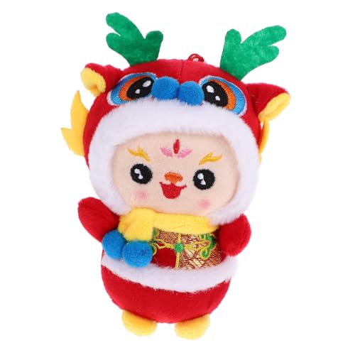 TOBBOMEY Chinesische Drachenplüschfigur Hängespielzeug Neujahrsdeko Glücksbringer Geschenk für Familie und Freunde von TOBBOMEY