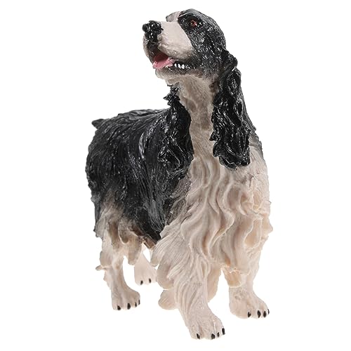 TOBBOMEY Cocker Spaniel Modell Hundedekoration Kleine Hundefiguren Realistische Hundeformmodelle Gefälschte Hundefiguren Lebensechte Simulation Hundeförmiges Modell Simulation Hundestatue von TOBBOMEY