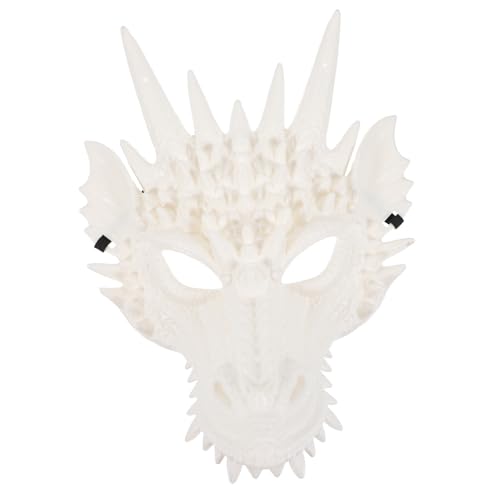 TOBBOMEY Cosplay Drachenmaske Vollgesichtsmaske aus Hochwertigem Kunststoff Realistische Textur Stabile Verarbeitung Gruseliges Halloween Kostümzubehör für Karneval Mottoparty Maskerade von TOBBOMEY