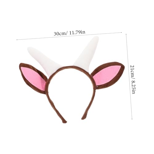 TOBBOMEY Cosplay Ziegenohren Haarreif mit Schleife und Leichtes Party Kostüm Zubehör für Mädchen Bequemes Tierkopfschmuck für Karneval Rollenspiel und Themenfeiern TOBBOMEY Cosplay Ziegenohren Haarreif mit Schleife und Leichtes Party Kostüm Zubehör für Mädchen Bequemes Tierkopfschmuck für Karneval Rollenspiel und Themenfeiern von TOBBOMEY