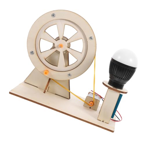 TOBBOMEY DIY Handkurbelgenerator für Tragbarer Elektrischer Generator aus Holz Kreatives Lernspielzeug für Bastelprojekte für Experimente und von TOBBOMEY
