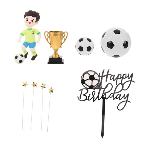 TOBBOMEY Deko mit Fußballspieler Figuren Realistische Fußballfeld Tortenaufsätze Leichte Kunststoff Deko für Geburtstagsfeier Sportthemen Party Vielseitig Einsetzbar TOBBOMEY Deko mit Fußballspieler Figuren Realistische Fußballfeld Tortenaufsätze Leichte Kunststoff Deko für Geburtstagsfeier Sportthemen Party Vielseitig Einsetzbar von TOBBOMEY