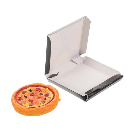 TOBBOMEY Dollhouse Miniatur Pizza im Karton Realistisch Gestaltet Detailreiches für Puppenhaus Dekoration Leicht und Kompakt Geschenk für Sammler Vielseitiges Miniatur Food Modell TOBBOMEY Dollhouse Miniatur Pizza im Karton Realistisch Gestaltet Detailreiches für Puppenhaus Dekoration Leicht und Kompakt Geschenk für Sammler Vielseitiges Miniatur Food Modell von TOBBOMEY
