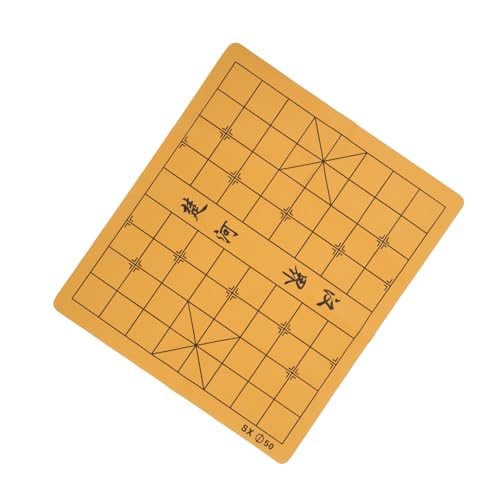 TOBBOMEY Doppelseitiges Chinesisches Schachbrett Faltbar aus Leder mit Samtoberfläche Tragbares Spielbrett für Erwachsene und Schüler Vielseitiges Schachspielzubehör für Zufällige Farbe von TOBBOMEY