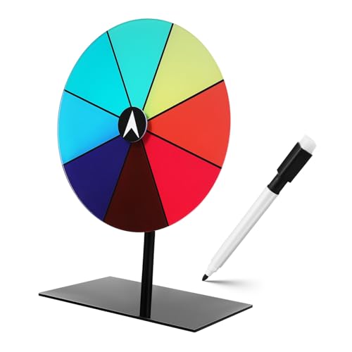 TOBBOMEY Drehrad Acryl Spinning Wheel Transparent Schwarz mit Stift Kompakt Tragbar Party Spiel Roulette Tisch Spielset TOBBOMEY Drehrad Acryl Spinning Wheel Transparent Schwarz mit Stift Kompakt Tragbar Party Spiel Roulette Tisch Spielset von TOBBOMEY